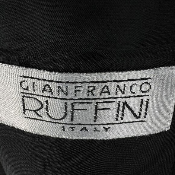 Gianfranco Ruffini Italy Mens 44 Cashmere Charcoal Gray Coat Soft Quiet Luxury - Picture 12 of 15